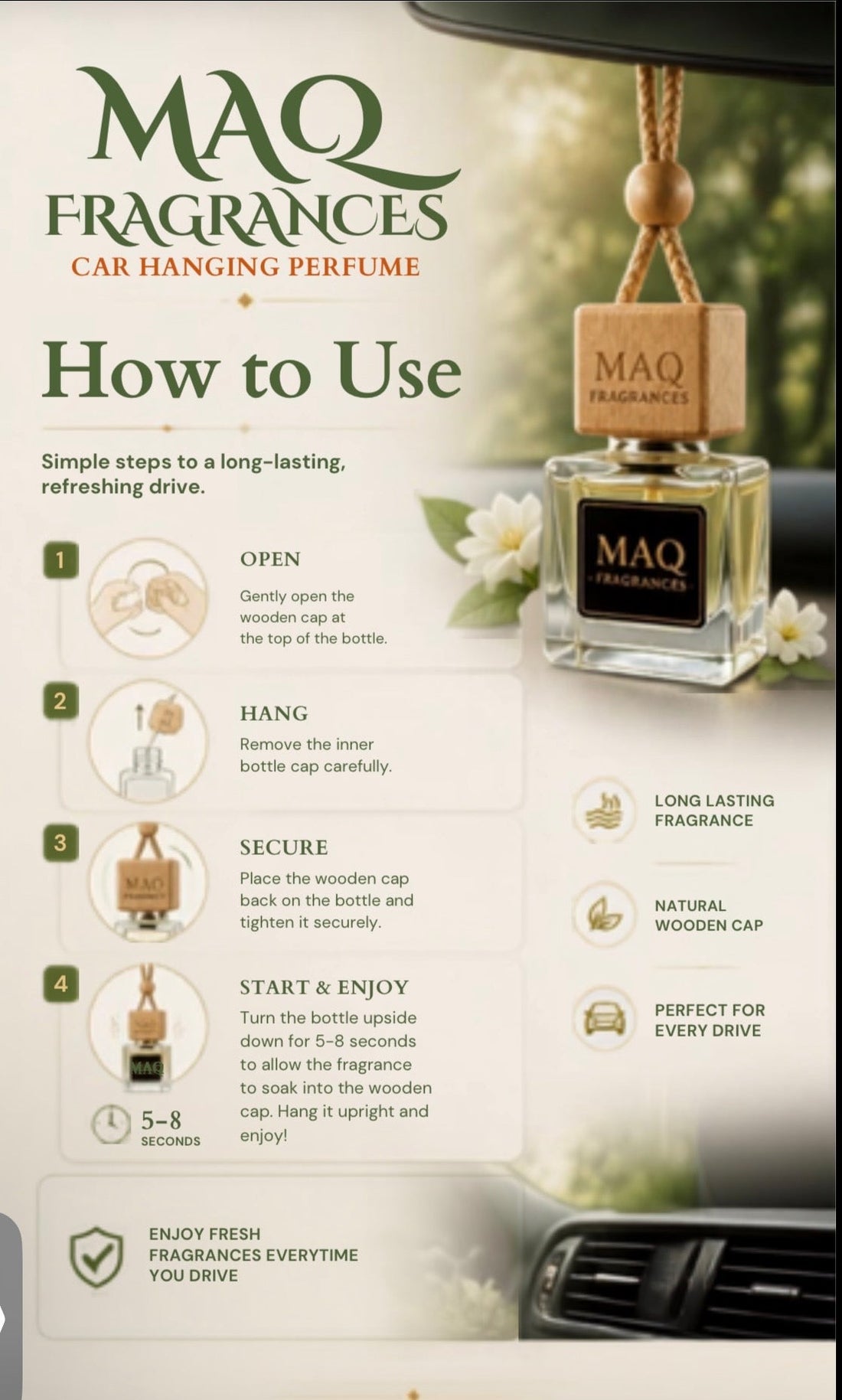 How to Use MAQ Fragrances Car Hanging Perfume